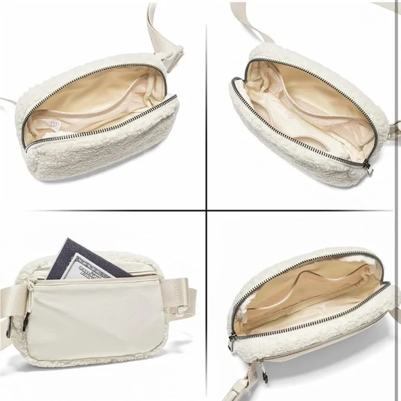 White Sherpa Belt Bag - Picture 4 of 7